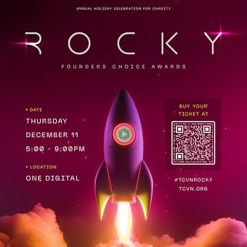 Cover Image for Reed Smith LLP® presents Rocky™ Founders Choice Awards & Holiday Celebration for Charity by TCVN™ hosted at OneDigital®