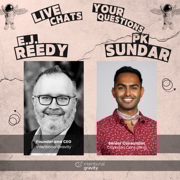 Cover Image for LIVE Life Navigation Chat with E.J. Reedy and PK Sundar
