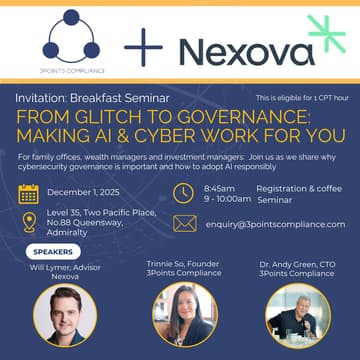 Cover Image for Breakfast Seminar: From Glitch to Governance - Making AI & Cyber Work for You
