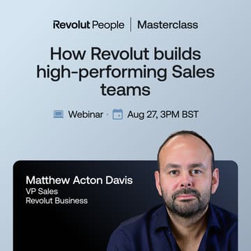 Cover Image for How Revolut builds high-performing Sales teams