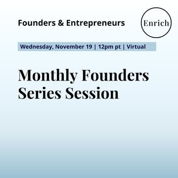 Cover Image for Monthly Founders Series Session