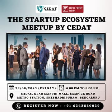 Cover Image for The Startup Ecosystem Meetup by CEDAT