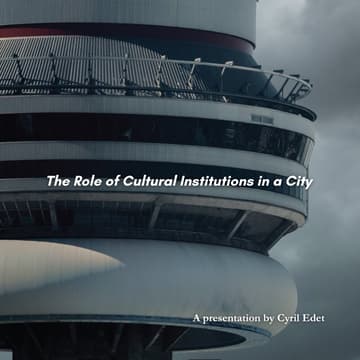 Cover Image for The Role of Cultural Institutions in a City