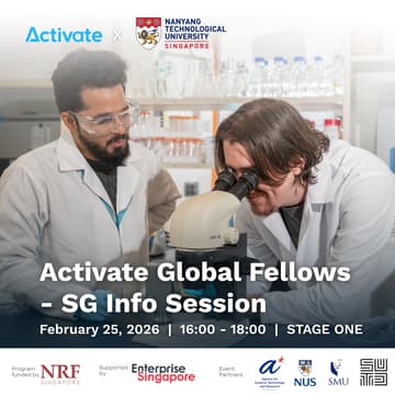 Cover Image for Activate Global Fellows - SG Info Session