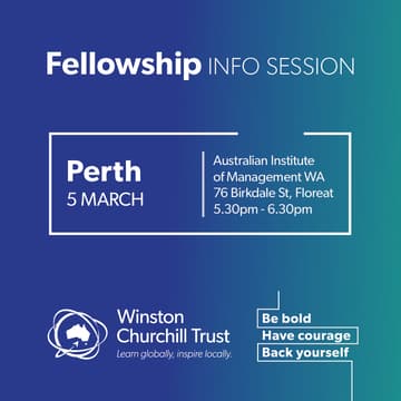 Cover Image for Churchill Fellowship information session: Perth