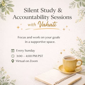 Cover Image for 👩🏻‍💻Silent Study & Accountability Session
