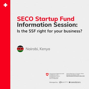 Cover Image for SECO Startup Fund Information Session: Nairobi