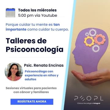 Cover Image for [Taller] Psicooncología con la Psic. Renata Encinas