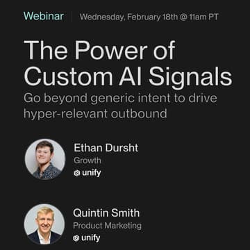 Cover Image for The Power of Custom AI Signals: Go beyond generic intent to drive hyper-relevant outbound