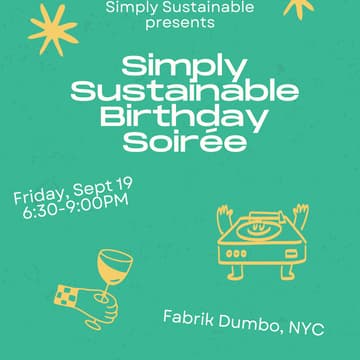 Cover Image for Simply Sustainable Birthday Soirée  🎉