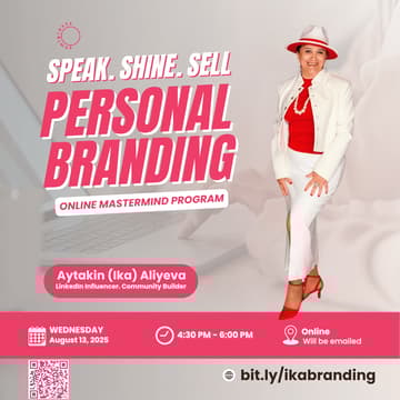 Cover Image for Speak. Shine. Sell: A Personal Branding Mastermind (Online)