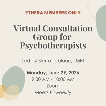 Cover Image for Bi-weekly Virtual Consultation Group
