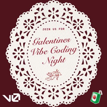 Cover Image for Galentine's Vibe Coding Night with v0