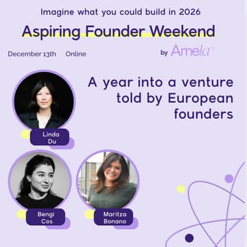 Cover Image for Amela: A year into a venture told by European founders