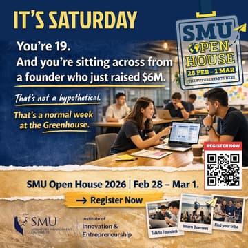Cover Image for What Most Students Learn Too Late: How to Get Startup Exposure Early at SMU
