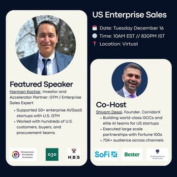 Cover Image for US Enterprise Sales: How Startups Should Present, Pitch, and Sell in the US