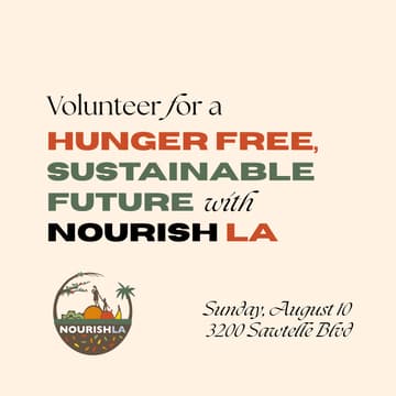 Cover Image for Volunteer for a hunger free, sustainable future with Nourish LA