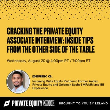 Cover Image for Cracking the Private Equity Associate Interview: Inside Tips from the Other Side of the Table