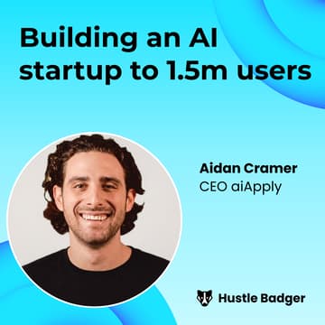 Cover Image for Building an AI startup to 1.5 Million Users with Aidan Cramer