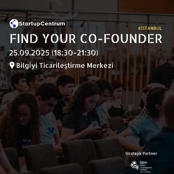 Cover Image for StartupCentrum Find Your Co-Founder Eylül Etkinliği