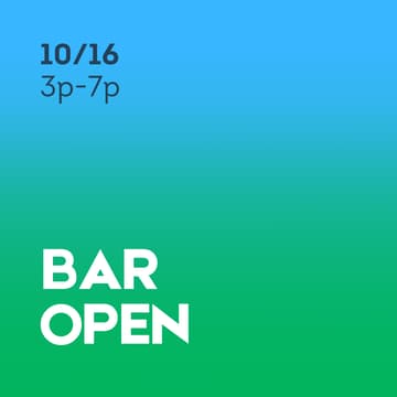 Cover Image for Bar Open + Dog Park Hangs