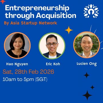 Cover Image for ASN Masterclass: Entrepreneurship through Acquisition