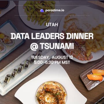 Cover Image for Utah Data Leaders Dinner @ Tsunami