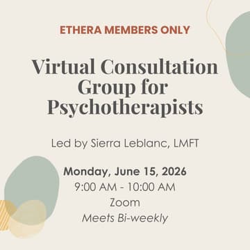 Cover Image for Bi-weekly Virtual Consultation Group