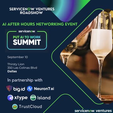 Cover Image for ServiceNow Ventures Roadshow