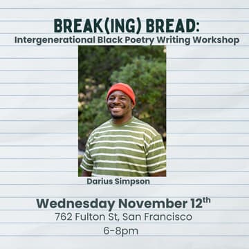 Cover Image for Break(ing) Bread: Intergenerational Black Poetry Writing Workshop