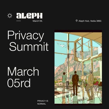 Cover Image for Privacy Summit - Aleph March '26