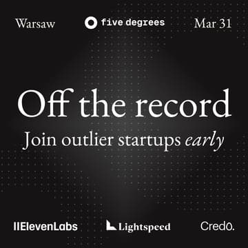 Cover Image for five degrees: Founder Showcase | Warsaw
