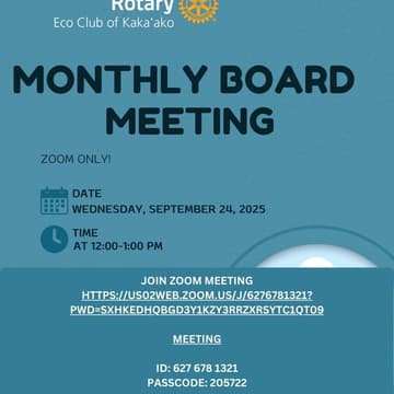 Cover Image for Board Meeting - September