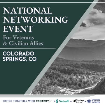 Cover Image for Colorado Springs Military Veteran & Allies Networking