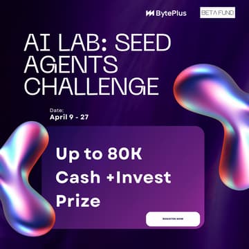 Cover Image for AI Agent Hackathon by Beta Fund: $70K Cash Prizes