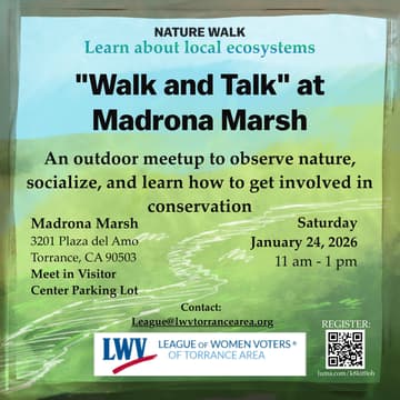 Cover Image for LWVTA Nature Day at Madrona Marsh