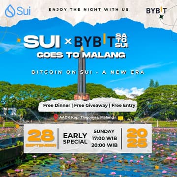 Cover Image for Sui X Bybit Goes To Malang: Bitcoin On Sui - A New Era