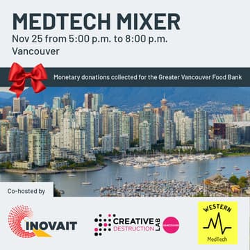Cover Image for INOVAIT Medtech and Digital Health Networking Mixer (Vancouver)