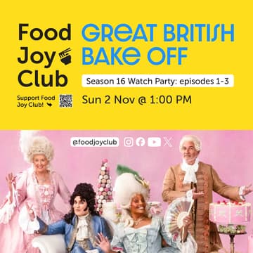 Cover Image for Great British Bake Off: S16 Watch Party (E1-3)!