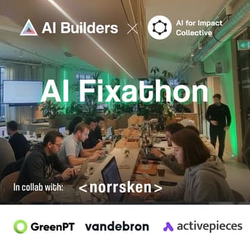 Cover Image for AI Fixathon Amsterdam - 24h Hackathon for Impact!