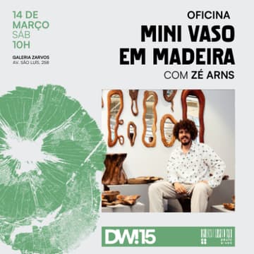 Cover Image for Oficina de mini vaso em madeira com Zé Arns