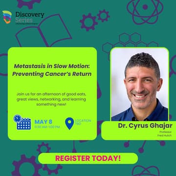 Cover Image for Discovery Series, Dr. Cyrus Ghjar, Professor, Fred Hutch