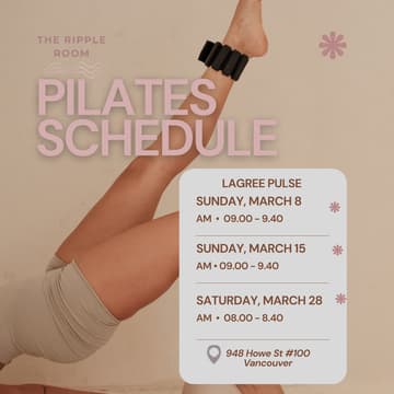 Cover Image for Ripple Room x Lagree Pulse: Women’s Month Movement + Café Social