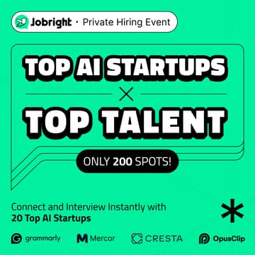 Cover Image for Top AI Startups X Top Talent - Jobright Hiring Event