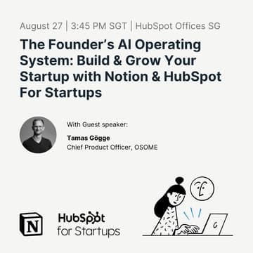 Cover Image for The Founder's AI Operating System: Build & Grow Your Startup with Notion & HubSpot For Startups