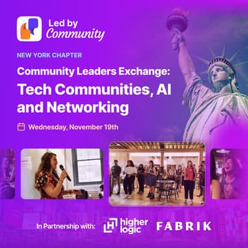 Cover Image for Community Leaders Exchange: Tech Communities, AI and Networking
