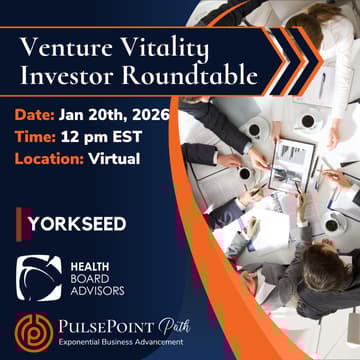 Cover Image for Venture Vitality Health Tech Investor Virtual Roundtable