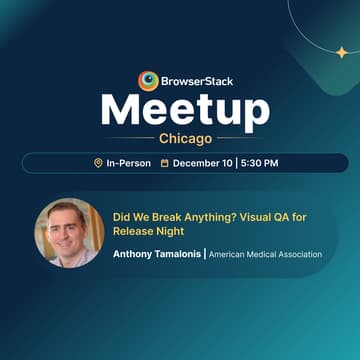Cover Image for BrowserStack QA Meetup - Chicago