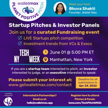 Cover Image for Deep Tech/AI Startup Pitches and Investor Panels