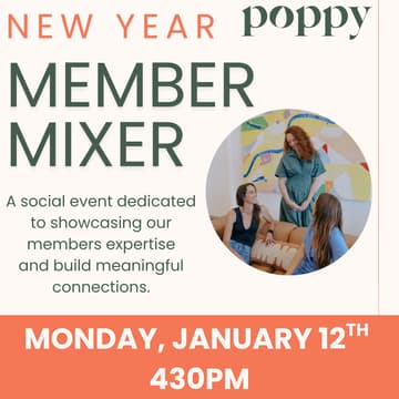 Cover Image for New Year Poppy Member Mixer